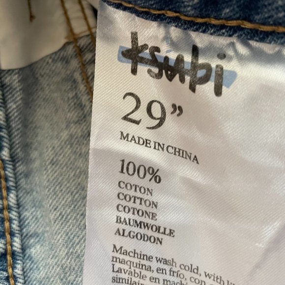 tsubi Free People Playback Skream Trashed Jeans - Picture 4 of 5